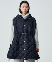 【TAION / タイオン】ポンチョ型ダウン/ケープ/ダウン/フード付き/収納ポ