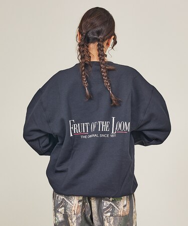 【FRUIT OF THE LOOM】PRINT SWEAT4/ロゴプリント/ユ