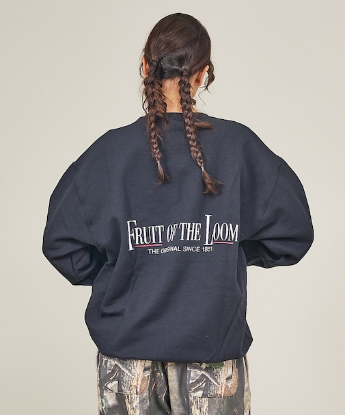 【FRUIT OF THE LOOM】PRINT SWEAT4/ロゴプリント/ユ