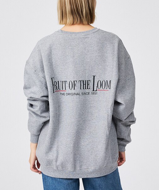 【FRUIT OF THE LOOM】PRINT SWEAT4/ロゴプリント/ユ