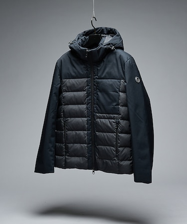 【CAPE HORN】TONGARIKI フーデット コンビダウンジャケット