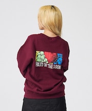 【FRUIT OF THE LOOM】PRINT SWEAT2/ロゴ/ユニセック