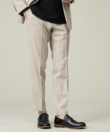 【カシミヤブレンド】ウール ツイルスラックス / セットアップ対応