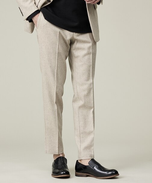 【カシミヤブレンド】ウール ツイルスラックス / セットアップ対応