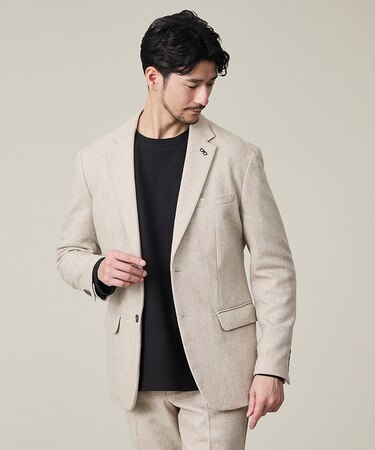 【カシミヤブレンド】ウール ツイルジャケット / セットアップ対応