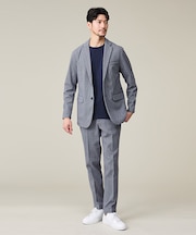 【上下2点SET/WEB限定】ヘリンボーン ジャガード ニットセットアップ /