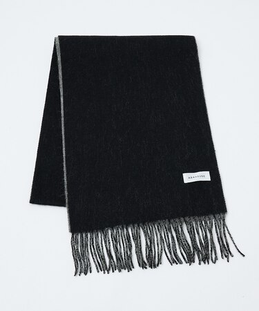 ウール×カシミヤ リバーシブル マフラー / ON・OFF兼用