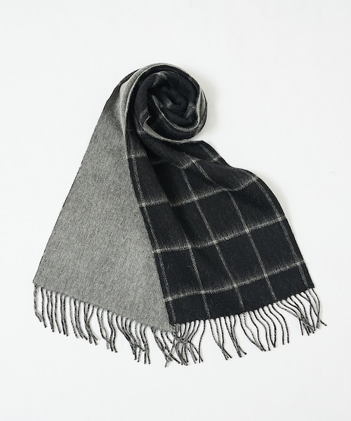 ウール×カシミヤ リバーシブル マフラー / ON・OFF兼用｜アバハウスの