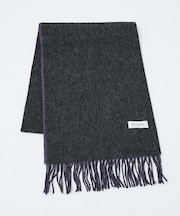 ウール×カシミヤ リバーシブル マフラー / ON・OFF兼用