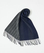 ウール×カシミヤ リバーシブル マフラー / ON・OFF兼用