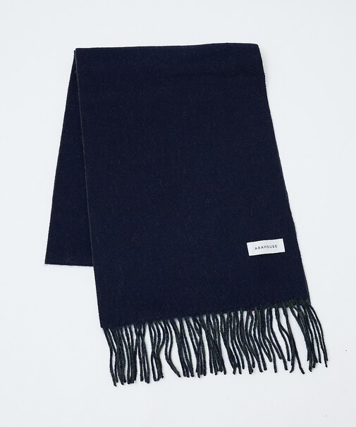 ウール×カシミヤ リバーシブル マフラー / ON・OFF兼用