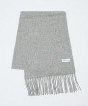 ウール×カシミヤ フリンジ マフラー / ON・OFF兼用