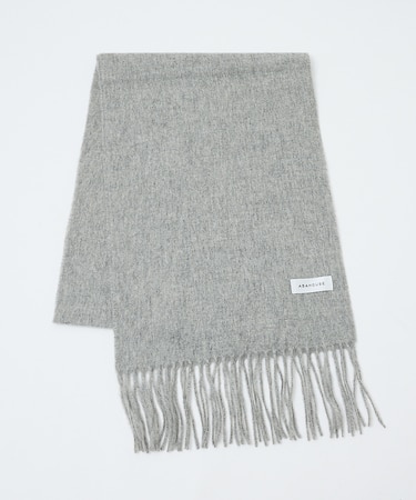 ウール×カシミヤ フリンジ マフラー / ON・OFF兼用