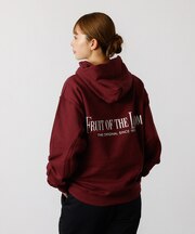 【FRUIT OF THE LOOM】PRINT HOODIE4/ロゴプリント/