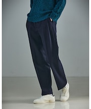 【セットアップ対応】ウールミルド ボリュームタック ワイドスラックス