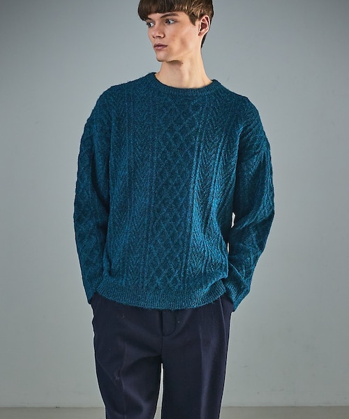 WOOL MIX メランジシャギー アランニット｜アバハウスの通販｜&mall