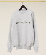 スウェットライク ロゴニット プルオーバー