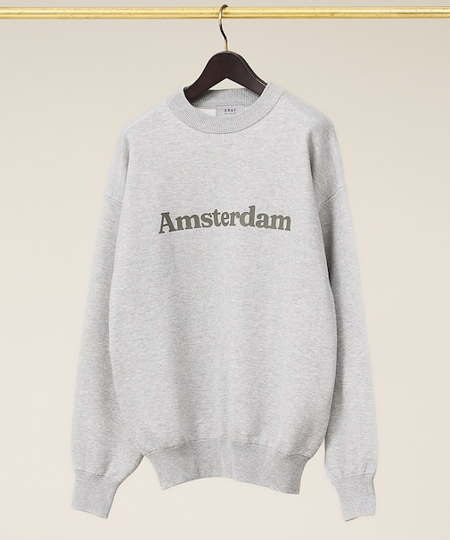 スウェットライク ロゴニット プルオーバー