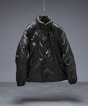 【リバーシブル】シャーリング パデッドブルゾン / 中綿ジャケット / 撥水