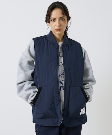 【POLER / ポーラー】 DIAMOND QUILTED VEST / ダイ