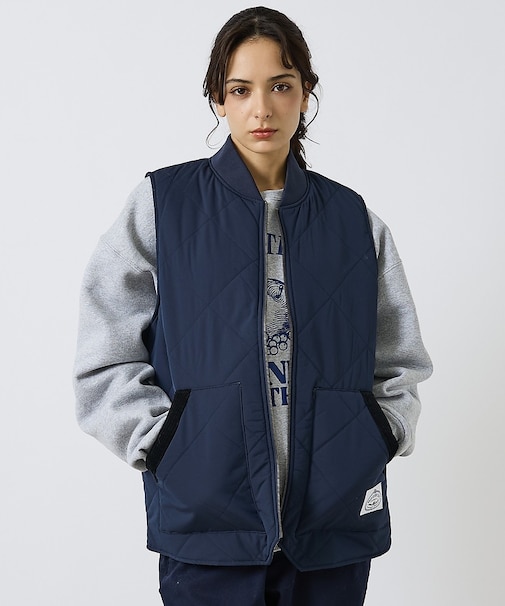 【POLER / ポーラー】 DIAMOND QUILTED VEST / ダイ