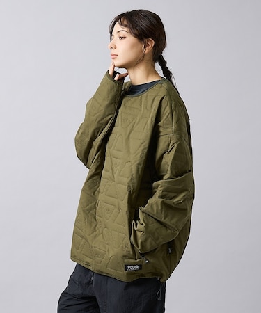 【POLER/ポーラー】CYCLOPS QUILTED CREW/キルティング/