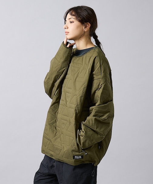【POLER/ポーラー】CYCLOPS QUILTED CREW/キルティング/