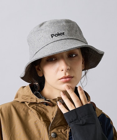 【POLER / ポーラー】WOOL BUCKET HAT / ウールバケットハ