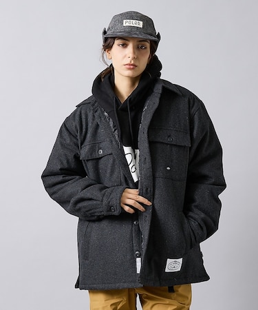 【POLER / ポーラー】 INSULATED WOOL OVERSHIRT