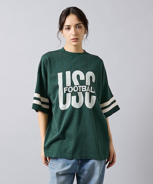 REMI RELIEF / レミ レリーフ】 R/C天竺 フットボールTシャ