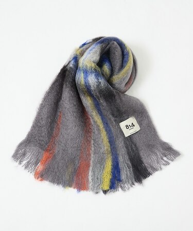 【814 EZCARAY】MOHAIR TARTAN モヘヤ マフラー
