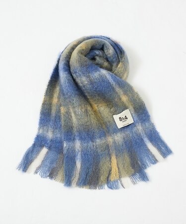 【814 EZCARAY】MOHAIR TARTAN モヘヤ マフラー