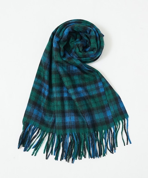 【カシミヤ100％】チェック柄 マフラー 60×160