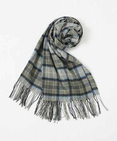 【カシミヤ100％】チェック柄 マフラー 60×180