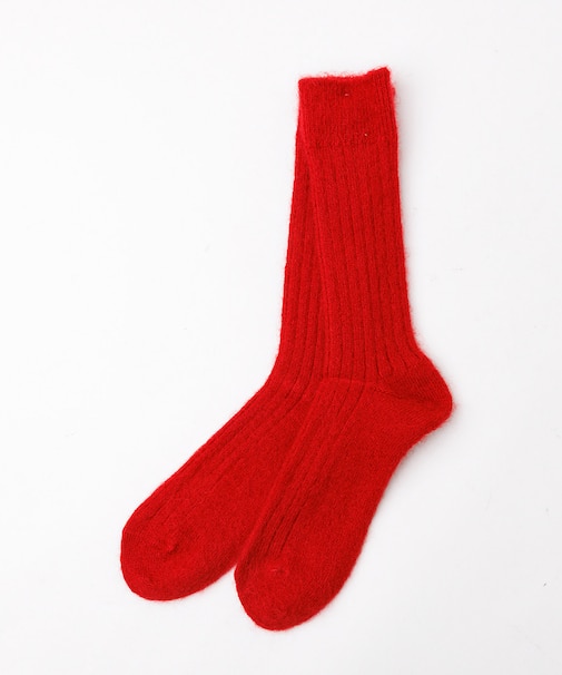 【Anonymouslsm】Mohair Rib Crew/モヘア/ソックス/ユ