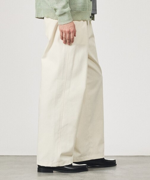 2タック チノワイドパンツ / イージーパンツ【追加生産】