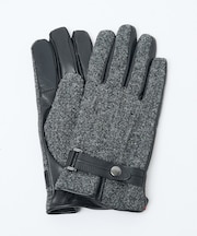 Harris Tweed ベルト付きグローブ / タッチパネル対応