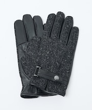 Harris Tweed ベルト付きグローブ / タッチパネル対応