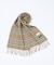 チェック＆ストライプ　ウールマフラー
