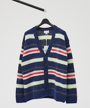 【LACOSTE / ラコステ】アルパカブレンド ボーダーニットカーディガン