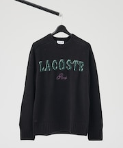 【LACOSTE / ラコステ】ブランドネームロゴシャギーニッティングセーター