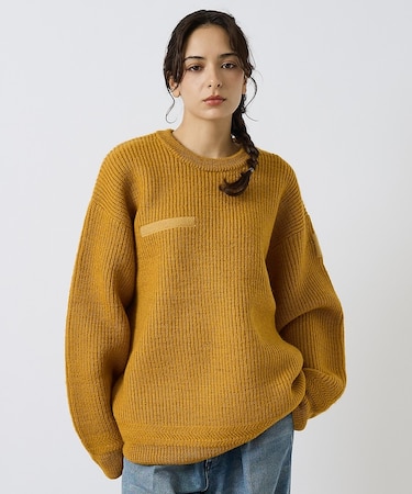 【LUCEBER/ルースバー 】MIDDLE GAUGE KNIT SWEATE