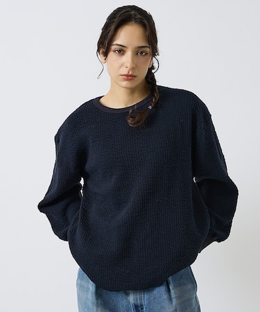 【LUCEBER/ルースバー】CREWNECK JAQUARD /クルーネック