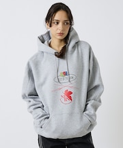 【FRUIT OF THE LOOM】FTL×EVA ロゴプリントフーディー /