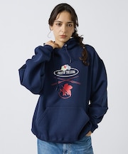 【FRUIT OF THE LOOM】FTL×EVA ロゴプリントフーディー /