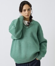 【LUCEBER/ルースバー】MID G KNIT V NECK SWEATER