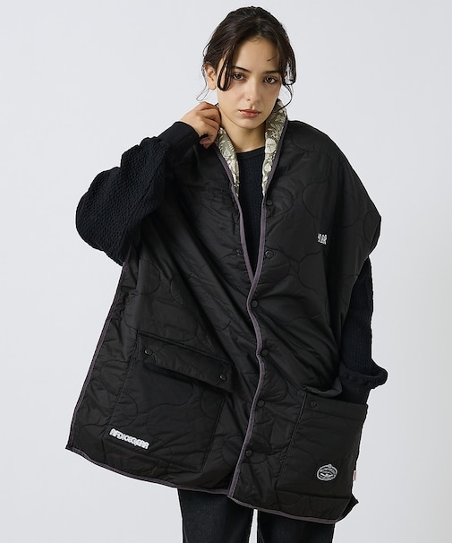 【POLER/ポーラー】QULTED VEST MUFFLER/キルティング/ワ