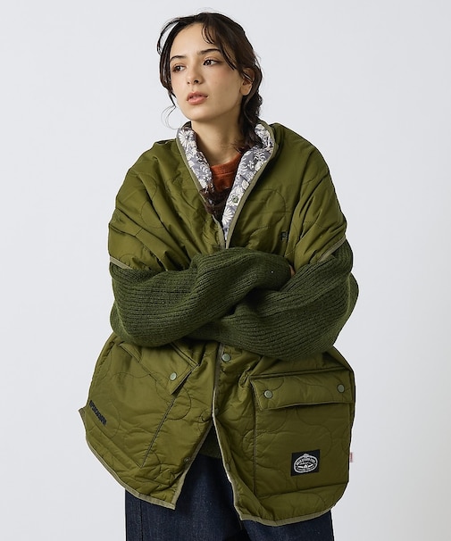 【POLER/ポーラー】QULTED VEST MUFFLER/キルティング/ワ