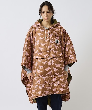 【POLER/ポーラー】REVERSIBLE PONCHO/アウトドア/ユニセッ