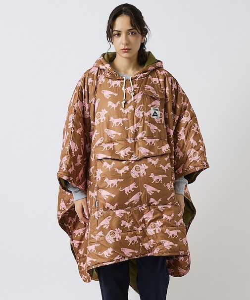 【POLER/ポーラー】REVERSIBLE PONCHO/アウトドア/ユニセッ